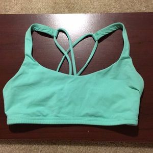 Aqua blue lululemon free to be bra